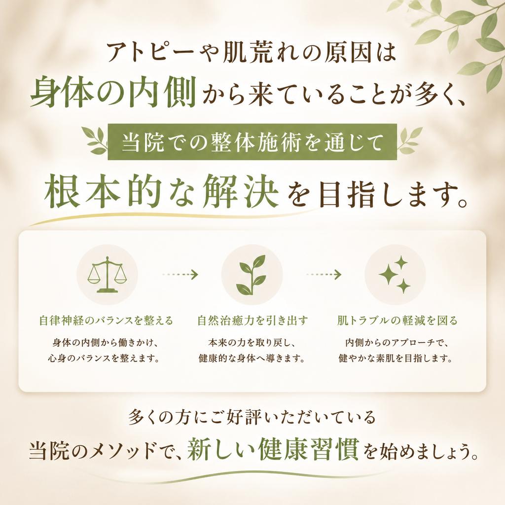アトピー改善へのアプローチ