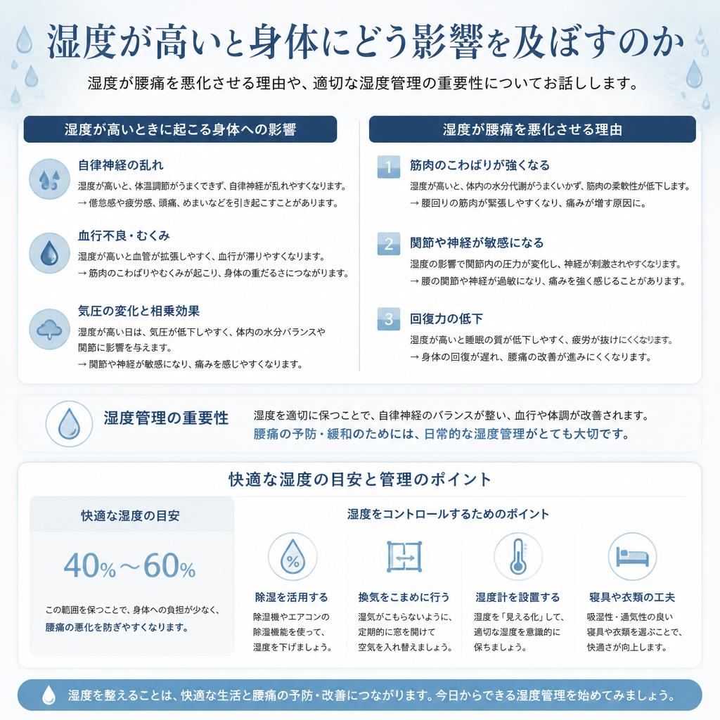 湿度がもたらす影響