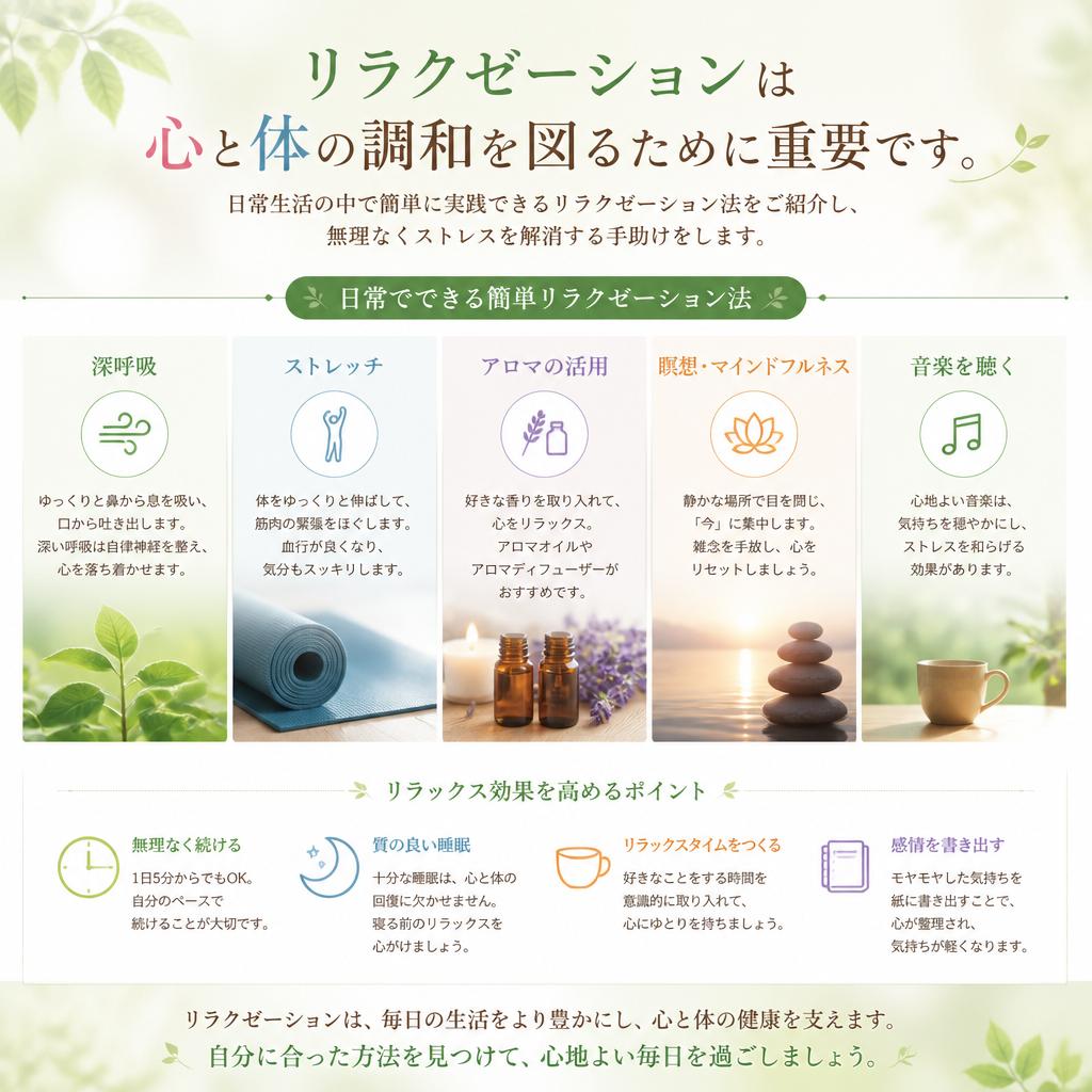心身リラクゼーションの重要性