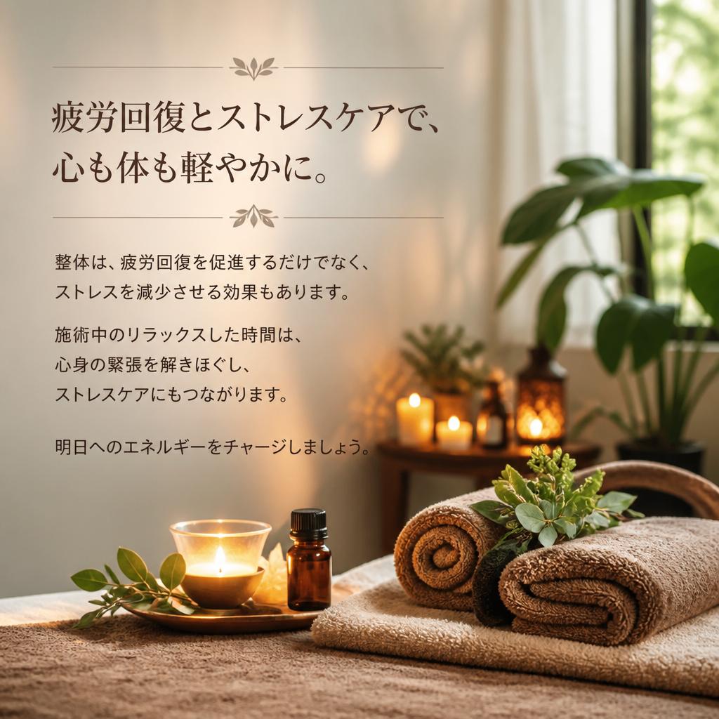 疲労回復とストレス緩和