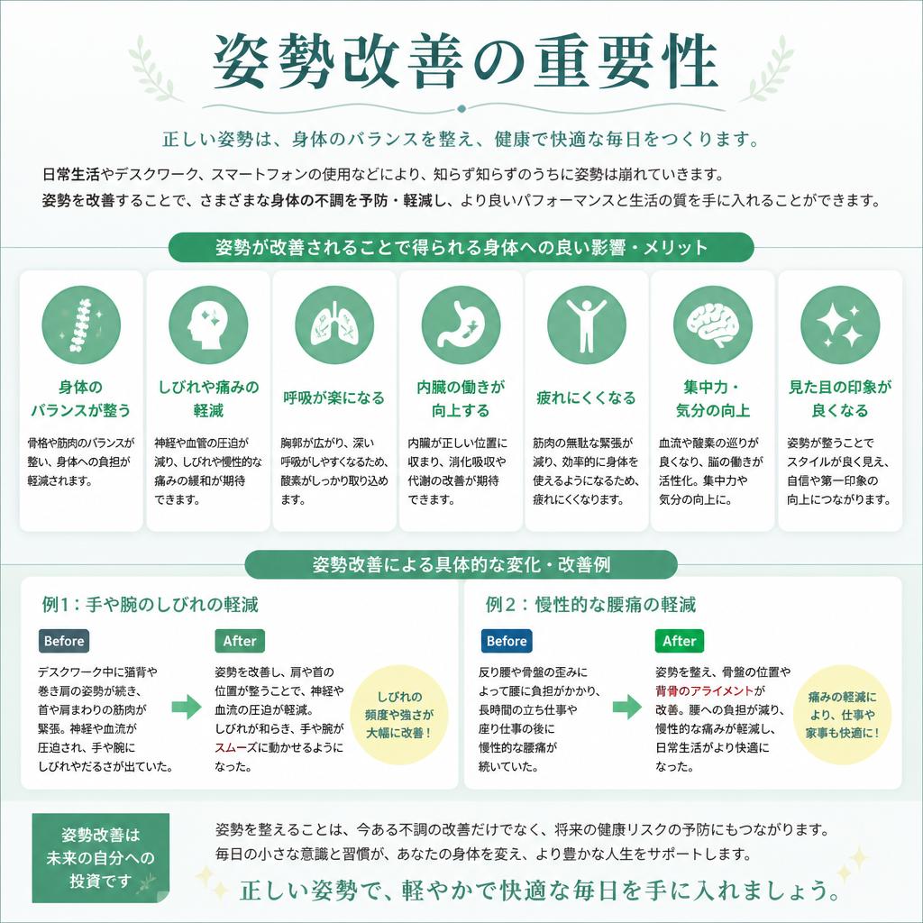 姿勢改善と健康への第一歩