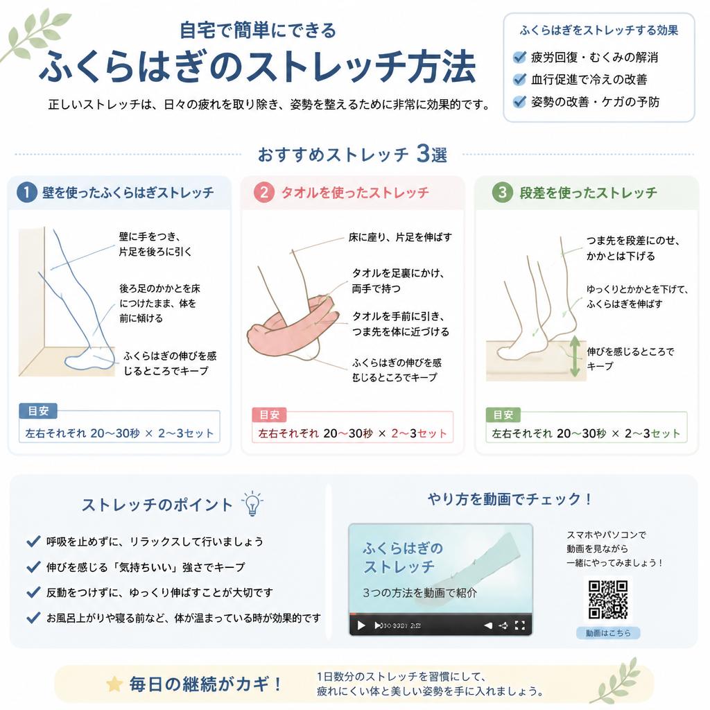 効果的なふくらはぎのストレッチ法