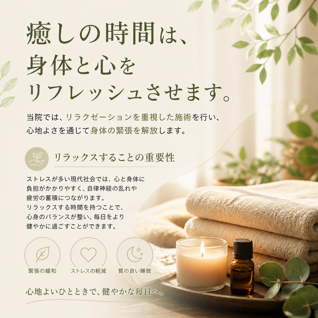 リラクゼーションの重要性