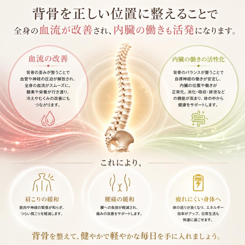 背骨を整えることで得られるメリット