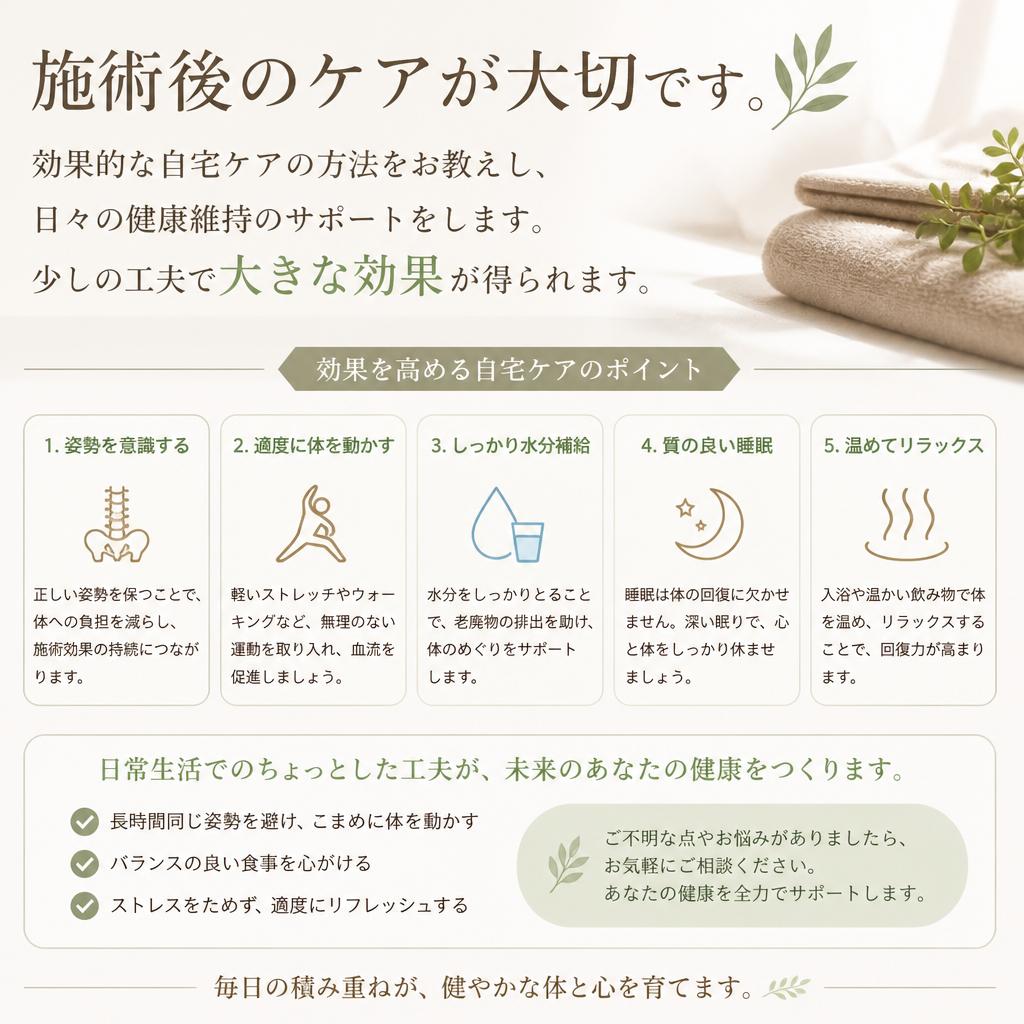 自宅ケアの重要性