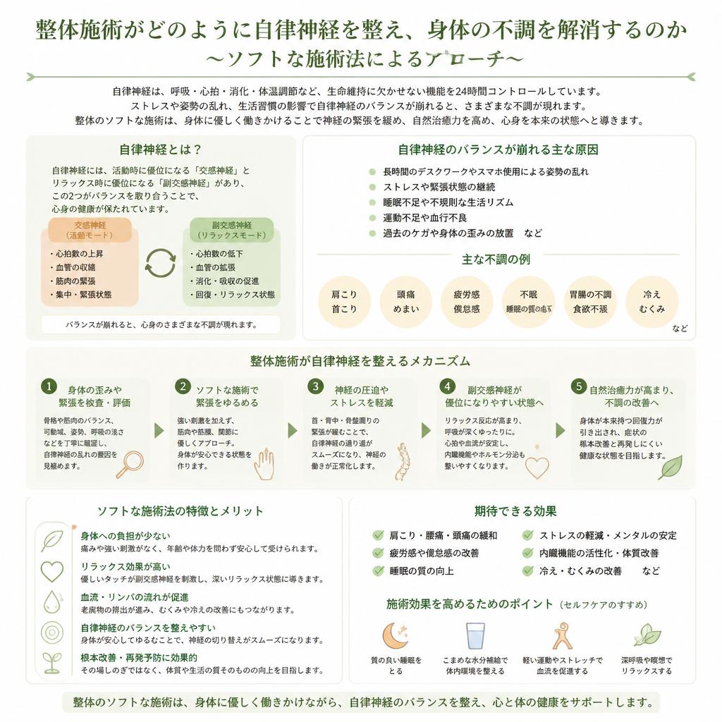 整体で自律神経を整える