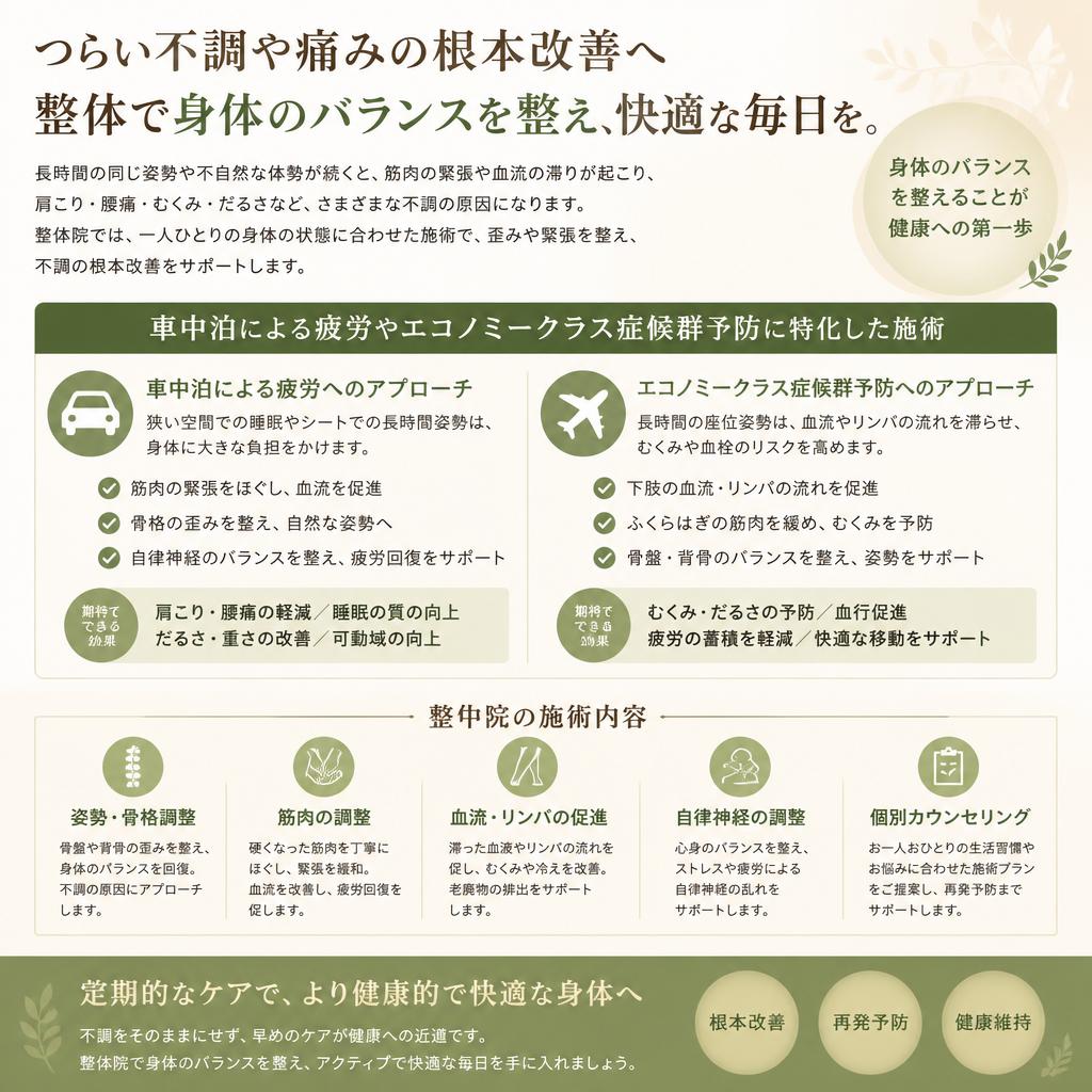 整体院による身体のケア
